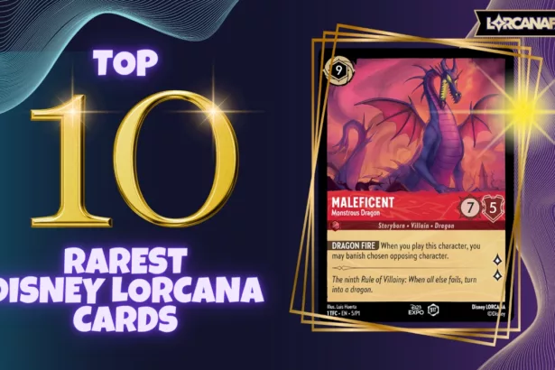 Popular characters such as Mickey Mouse and Maleficent, with various rarity levels and unique designs. Get ready to build your ultimate collection of Disney Lorcana cards.